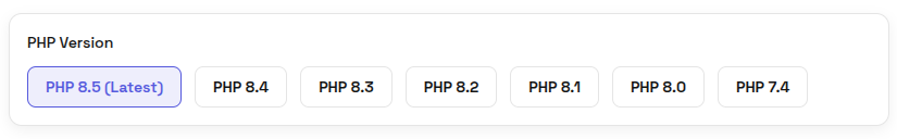 laravel-php-version