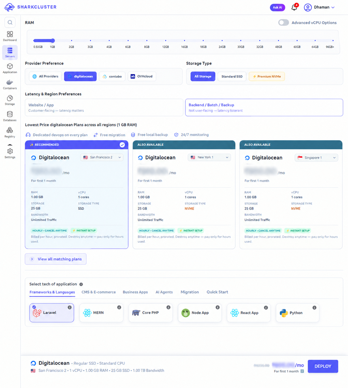 create-laravel-server-step1